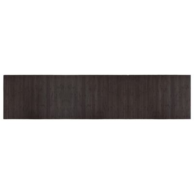 vidaXL Dywan prostokątny, ciemnobrązowy, 70x300 cm, bambusowy
