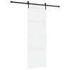 vidaXL Drzwi przesuwne ORKDAL Biały 83 x 232 cm Lite drewno sosnowe