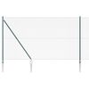 vidaXL Ogrodzenie z łańcucha z kolcami 1,5 x 25 m Stal pokryta PVC