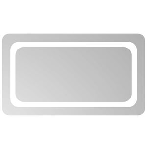 vidaXL Lustro łazienkowe LED przezroczysty 70 x 40 cm szkło hartowane