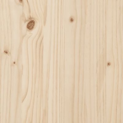 vidaXL Rama łóżka, 140x200 cm, lite drewno