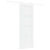 vidaXL Drzwi przesuwne 78 x 211 cm Drewno inżynieryjne Biały