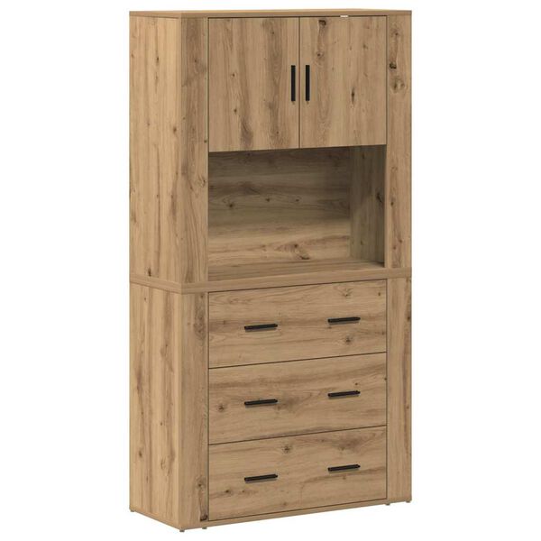 vidaXL Highboard z szufladą Dąb rzemieślniczy 80 x 33 x 150 cm