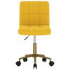 vidaXL Obrotowe krzesła stołowe, 4 szt., musztardowe, obite aksamitem