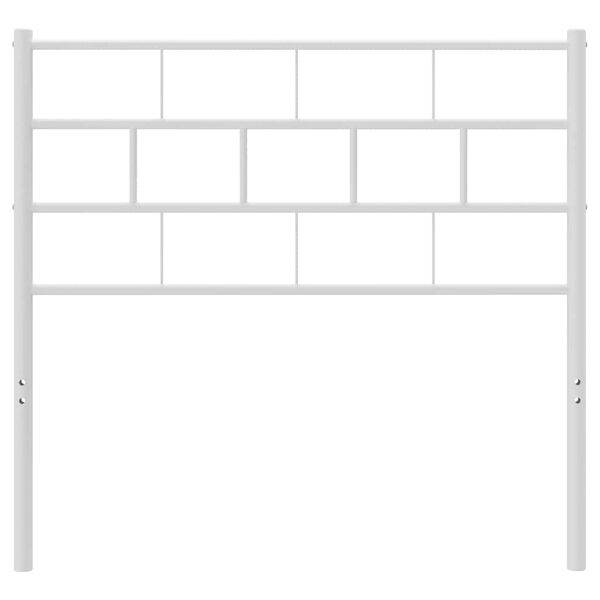 vidaXL Metalowe wymienne wezgłowie, białe, 90 cm