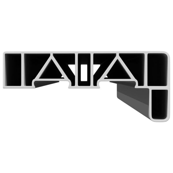 vidaXL Parapet okienny Biały 80 x 15 x 4,5 cm PVC