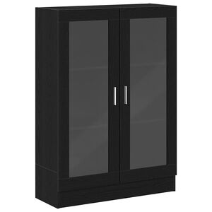 vidaXL Szafka, czarny dąb, 82,5x30,5x115 cm, materiał drewnopochodny