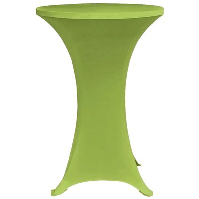 vidaXL Elastyczne pokrowce na stół, 4 szt., 70 cm, zielone