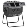 vidaXL Kompostownik do ogrodu, czarny, 73x64x95 cm, 160 L