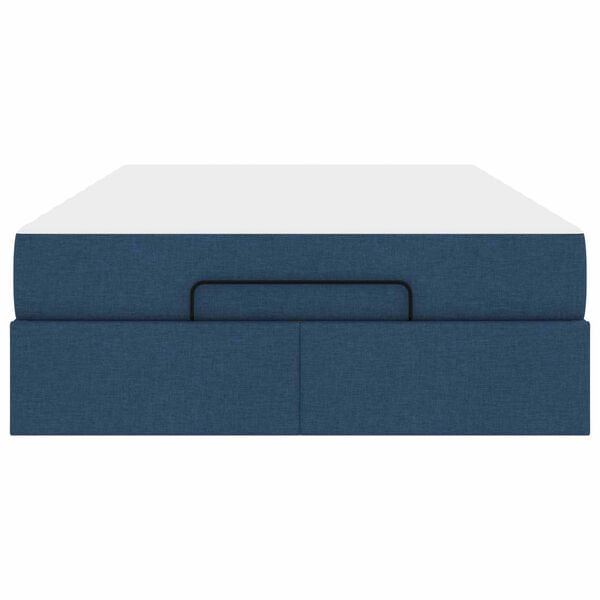 vidaXL Rama ł&oacute;żka z materacem z materacem 2 pcs Niebieski tkanina