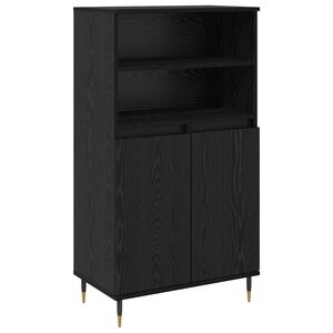 vidaXL Highboard Czarny 60 x 36 x 110 cm Drewno inżynieryjne