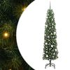 vidaXL Sztuczna choinka z podstawą Zielony 180 cm PVC, stal i plastik