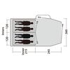Outwell Namiot tunelowy Springwood 4SG, 4-os., 2 sypialnie, niebieski