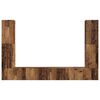vidaXL Zestaw szafek RTV 8 pcs Stare drewno Materiał drewnopochodny