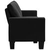 vidaXL 4-osobowa sofa, czarna, tapicerowana tkaniną
