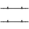 vidaXL System do montażu drzwi przesuwnych, 152,5 cm, stal, czarny