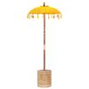 vidaXL Baliński Parasol z Bazą ż&oacute;łty 95 x 95 x 260 cm