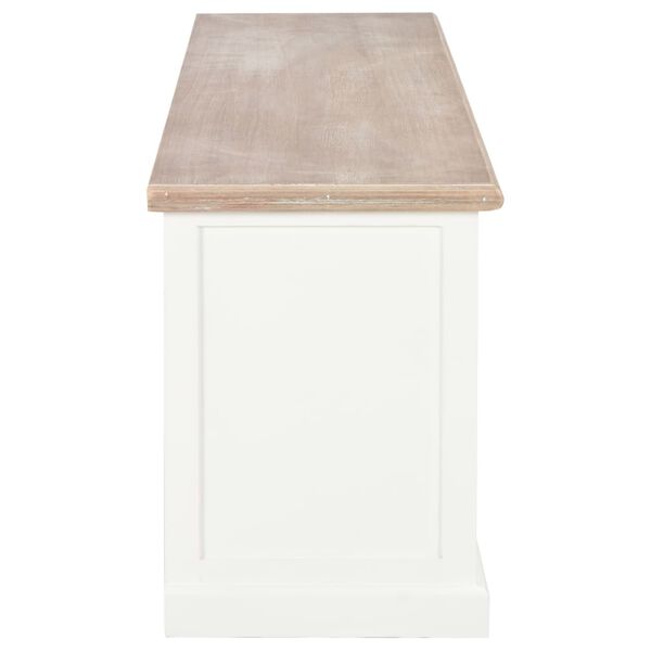 vidaXL Szafka pod TV, biała, 120 x 30 x 40 cm, drewniana