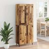 vidaXL Highboard 2 pcs Stare drewno Materiał drewnopochodny