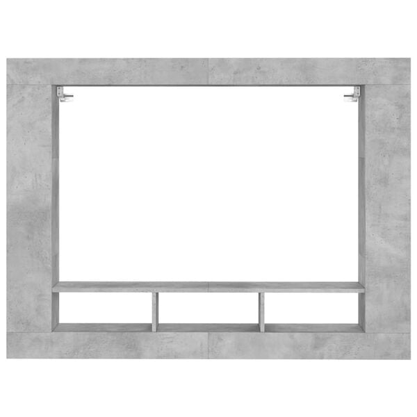 vidaXL Szafka pod TV, szarość betonu, 152x22x113 cm
