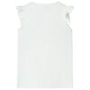 Koszulka dziecięca z krótkimi rękawami, ecru, 104