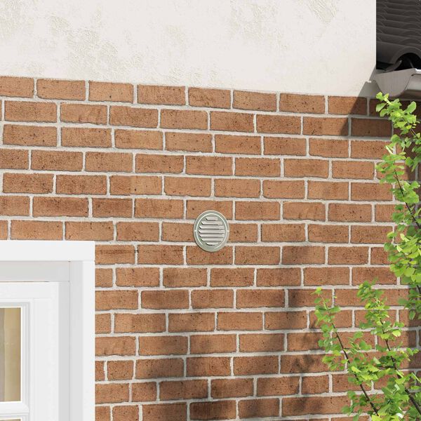 vidaXL Pokrywy wentylacyjne 4 pcs Srebrny 80 mm Stal nierdzewna