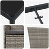 vidaXL Zestaw do jadalni w ogrodzie z poduszką 5 pcs Szary