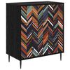 vidaXL Komoda z szufladami OMMEN Wz&oacute;r geometryczny 66 x 36,5 x 76 cm