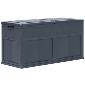 vidaXL Skrzynia ogrodowa, 320 L, czarna