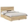 vidaXL Ramka ł&oacute;żka Dąb Sonoma 150 x 200 cm Drewno inżynieryjne