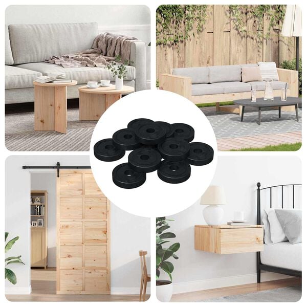 vidaXL odpowiedni do podkładki płaskiej 36000 pcs Czarny 15 x 4 x 3 mm