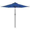 vidaXL Parasol ogrodowy na stalowym słupku, lazurowy, 225x225x212 cm