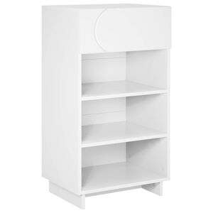 vidaXL Szafka na buty 48 x 38 x 87,5 cm materiał drewnopochodny Biały