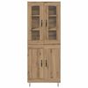 vidaXL Highboard Dąb rzemieślniczy 69,5 x 34 x 90 cm