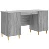 vidaXL Biurko Szary Sonoma 142,5 x 50 x 75 cm Drewno inżynieryjne