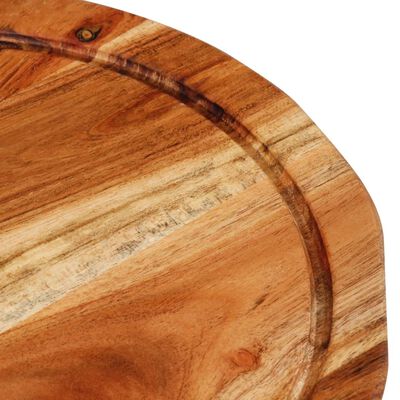 vidaXL Deska do krojenia, Ø25x2,5 cm, lite drewno akacjowe