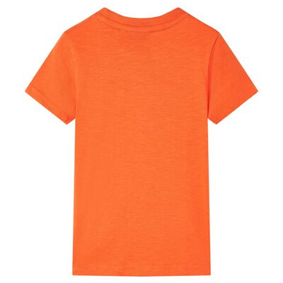 Koszulka dziecięca, ciemnopomarańczowa, 92