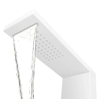 vidaXL Panel prysznicowy, aluminiowy, matowy, biały