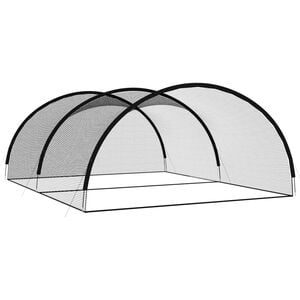 vidaXL Siatka do treningu uderzeń w baseballu, czarna, 600x400x250 cm