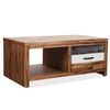 vidaXL Stolik kawowy z litego drewna akacjowego, 90x50x37,5 cm