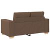 vidaXL Sofa 2 pcs Brązowy Tkanina lniana
