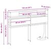 vidaXL Zagł&oacute;wek do przechowywania z p&oacute;łką Wędzony dąb 135 cm