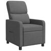 vidaXL Fotel recliner ciemnoszary Poliester
