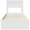 vidaXL Ramka ł&oacute;żka Biały 90 x 190 cm Materiał drewnopochodny
