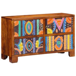 vidaXL Szafka na buty Brązowy 90 x 35 x 55 cm Lite Drewno Akacji