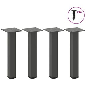 vidaXL Nogi do stolika kawowego 4 szt. Antracyt 30-32 cm Stal