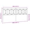 vidaXL Metalowe wezgłowie, białe, 200 cm