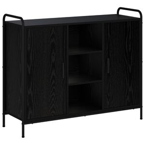 vidaXL Bufet Czarny dąb 97 x 33 x 81 cm Drewno inżynieryjne