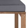 vidaXL Ogrodowa sofa środkowa z palet, z antracytowymi poduszkami