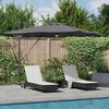 vidaXL Parasol Roma Antracyt 286 x 285 x 270 cm Aluminium i Poliester